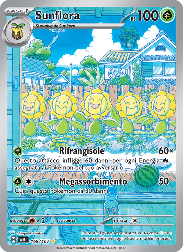 Sunflora 169/226 — Crepuscolo Mascherato (Italian Pokémon TCG card)