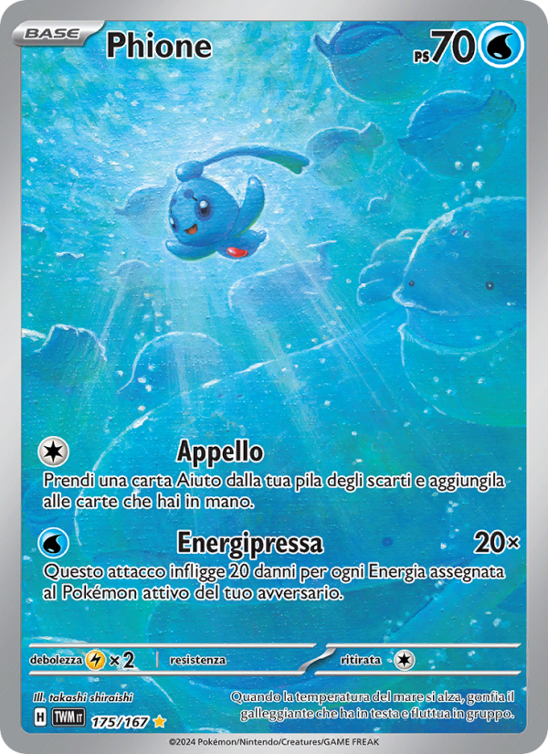 Phione 175/226 — Crepuscolo Mascherato (Italian Pokémon TCG card)