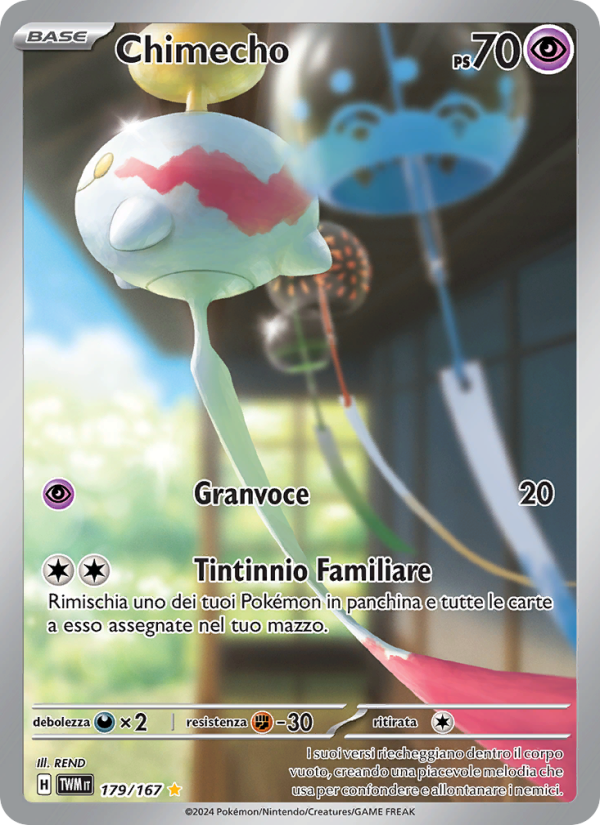 Chimecho 179/226 — Crepuscolo Mascherato (Italian Pokémon TCG card)