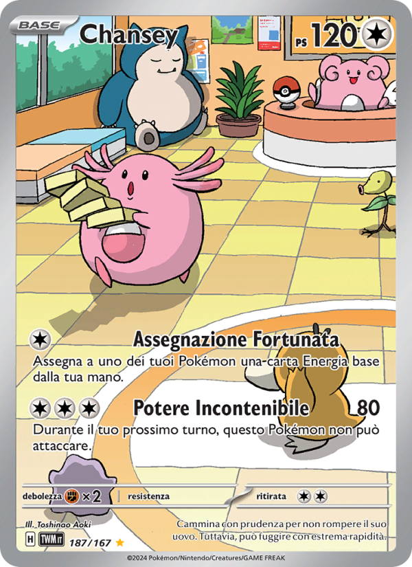 Chansey 187/226 — Twilight Masquerade (Italian Pokémon TCG card)