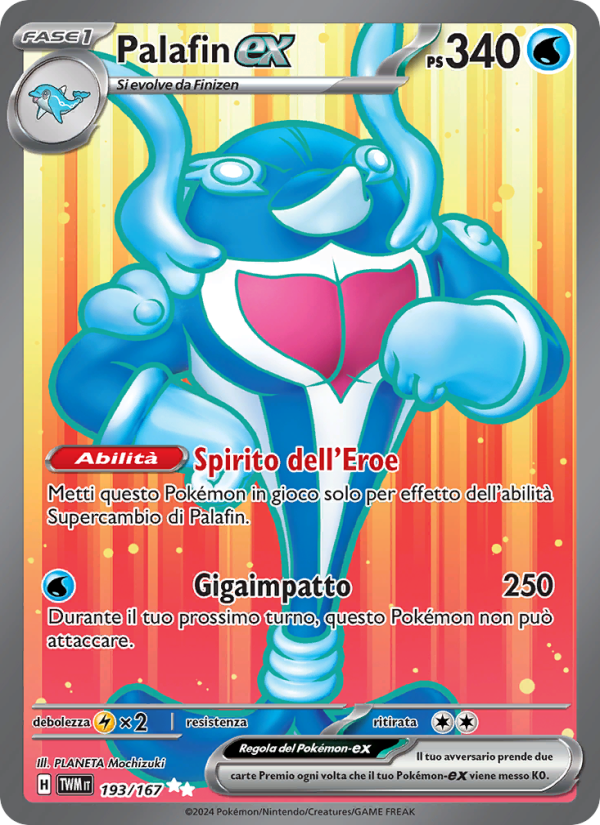 Palafin-ex 193/226 — Crepuscolo Mascherato (Italian Pokémon TCG card)