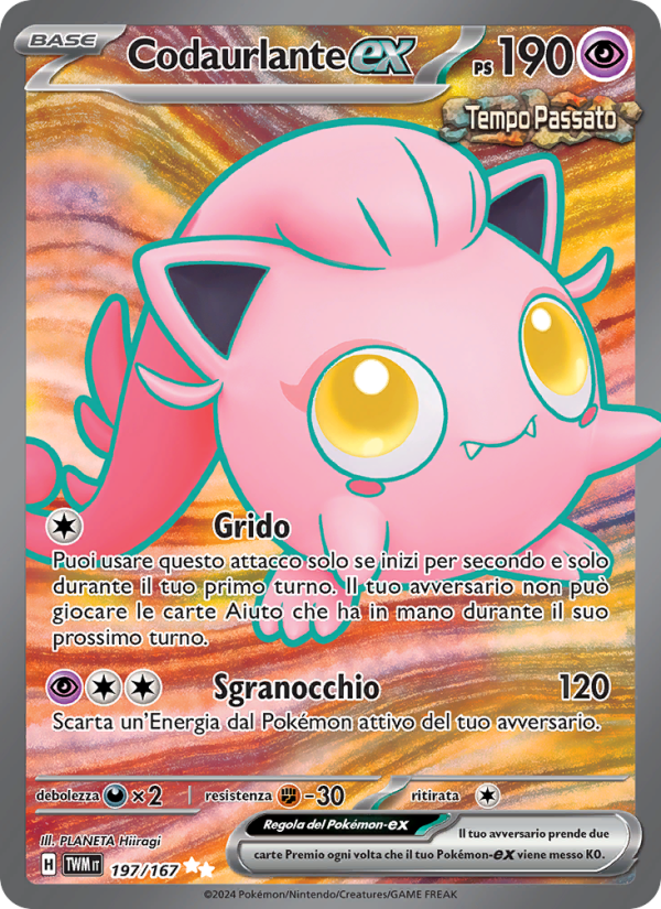 Codaurlante-ex 197/226 — Crepuscolo Mascherato (Italian Pokémon TCG card)