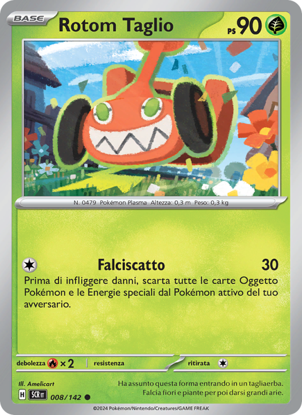 Rotom Taglio 008/175 — Corona Astrale (Italian Pokémon TCG card)