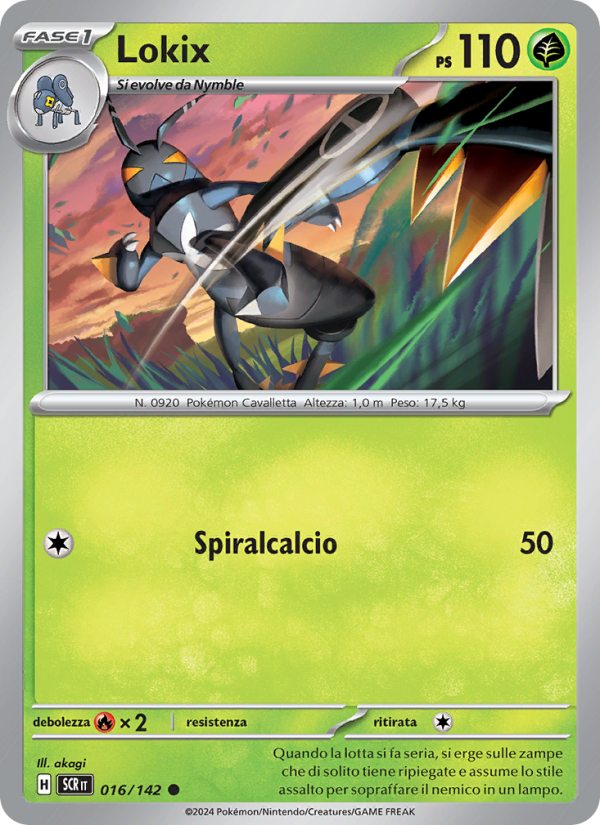 Lokix 016/175 — Corona Astrale (Italian Pokémon TCG card)