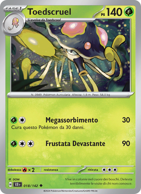 Toedscruel 018/175 — Corona Astrale (Italian Pokémon TCG card)