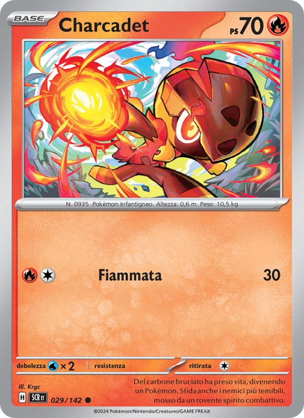 Charcadet 029/175 — Corona Astrale (Italian Pokémon TCG card)