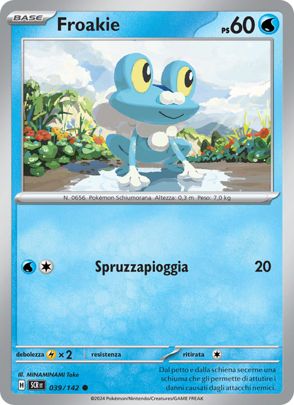 Froakie 039/175 — Corona Astrale (Italian Pokémon TCG card)
