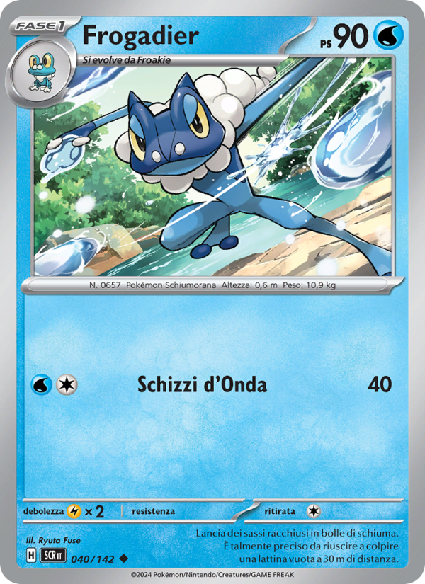 Frogadier 040/175 — Corona Astrale (Italian Pokémon TCG card)