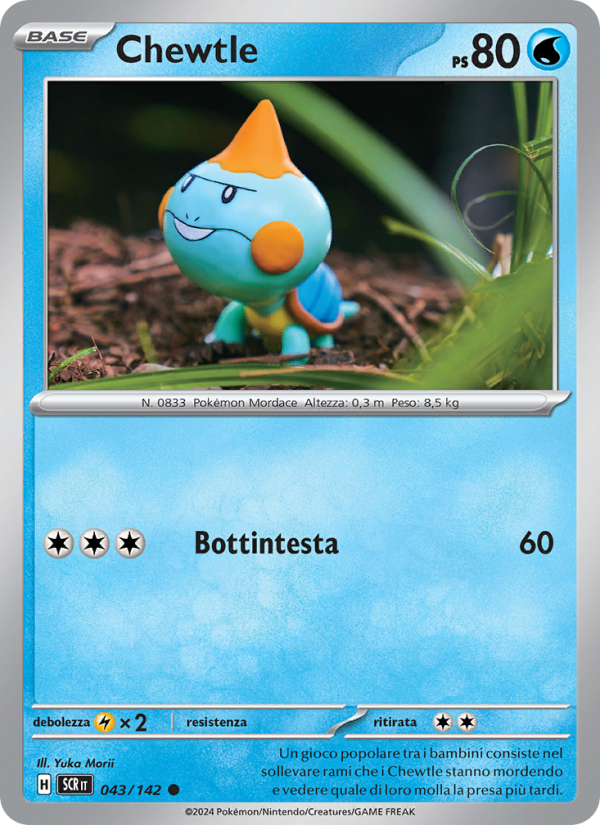Chewtle 043/175 — Corona Astrale (Italian Pokémon TCG card)