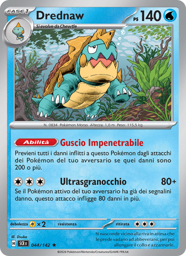 Drednaw 044/175 — Corona Astrale (Italian Pokémon TCG card)