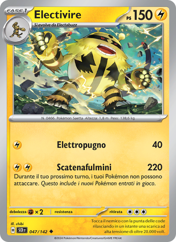 Electivire 047/175 — Corona Astrale (Italian Pokémon TCG card)