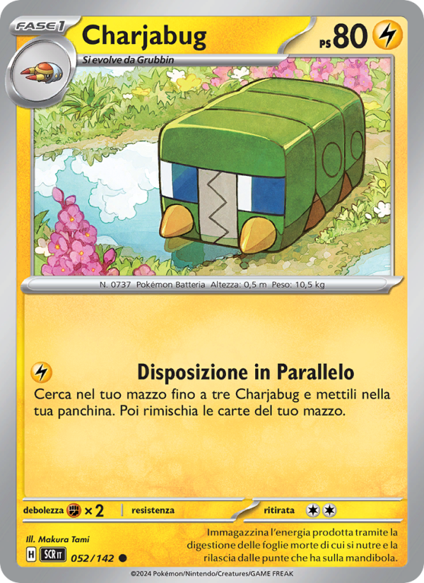 Charjabug 052/175 — Corona Astrale (Italian Pokémon TCG card)