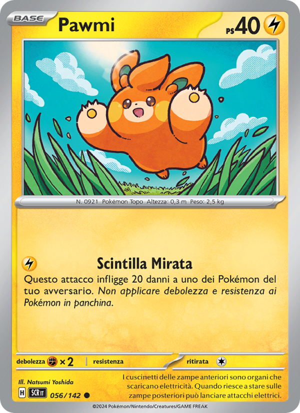 Pawmi 056/175 — Corona Astrale (Italian Pokémon TCG card)