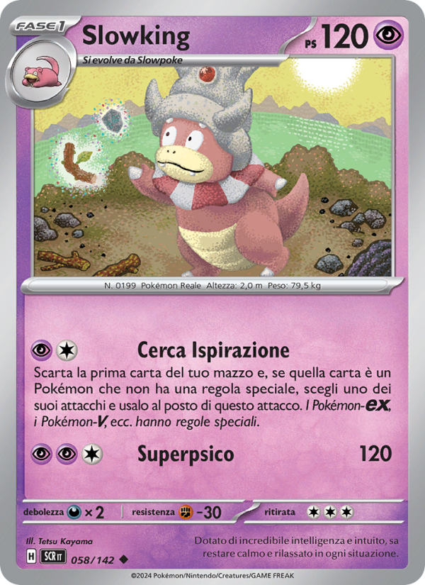 Slowking 058/175 — Corona Astrale (Italian Pokémon TCG card)