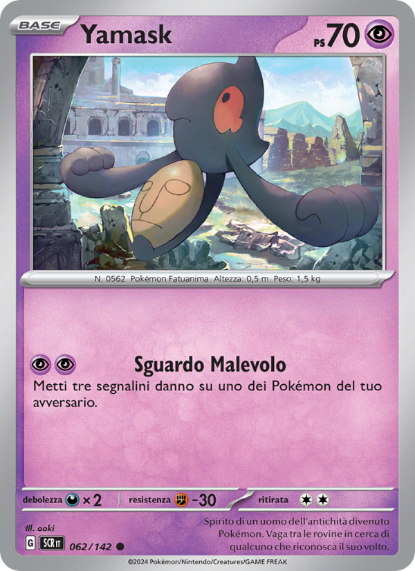 Yamask 062/175 — Corona Astrale (Italian Pokémon TCG card)