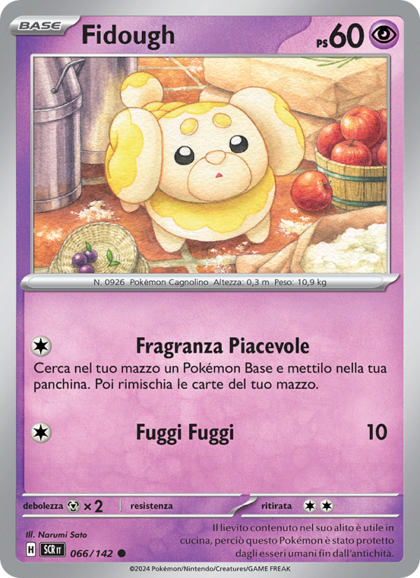 Fidough 066/175 — Corona Astrale (Italian Pokémon TCG card)