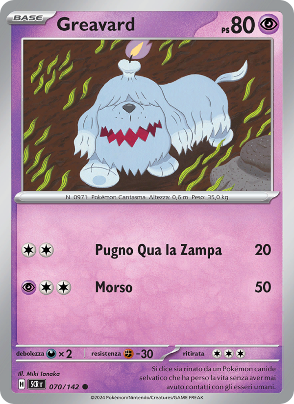 Greavard 070/175 — Corona Astrale (Italian Pokémon TCG card)