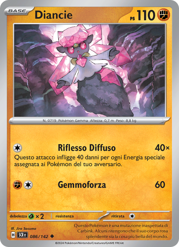 Diancie 086/175 — Corona Astrale (Italian Pokémon TCG card)