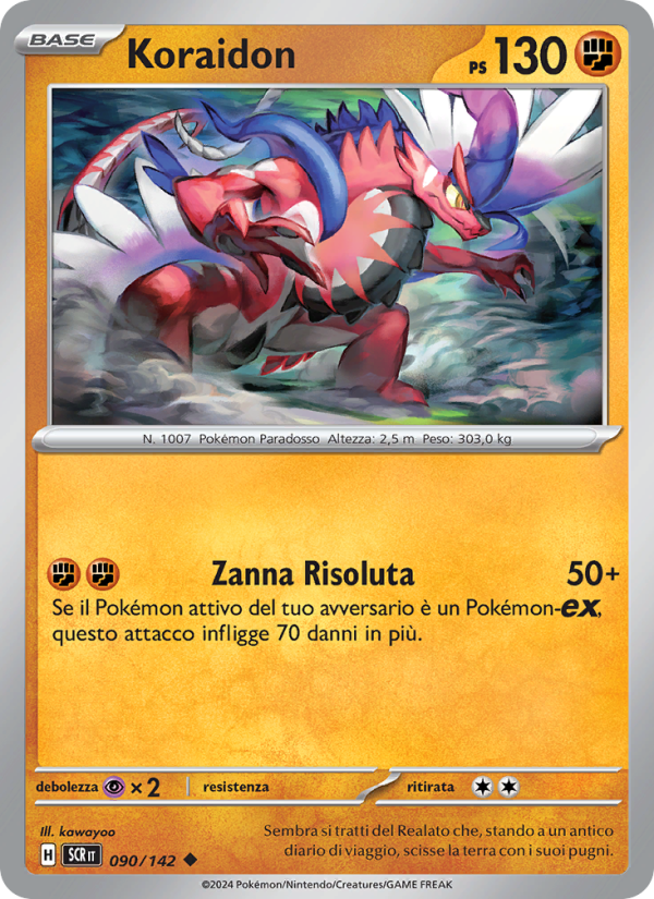 Koraidon 090/175 — Corona Astrale (Italian Pokémon TCG card)