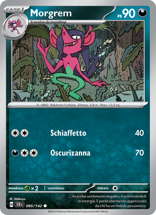 Morgrem 095/175 — Corona Astrale (Italian Pokémon TCG card)
