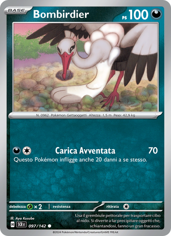 Bombirdier 097/175 — Corona Astrale (Italian Pokémon TCG card)