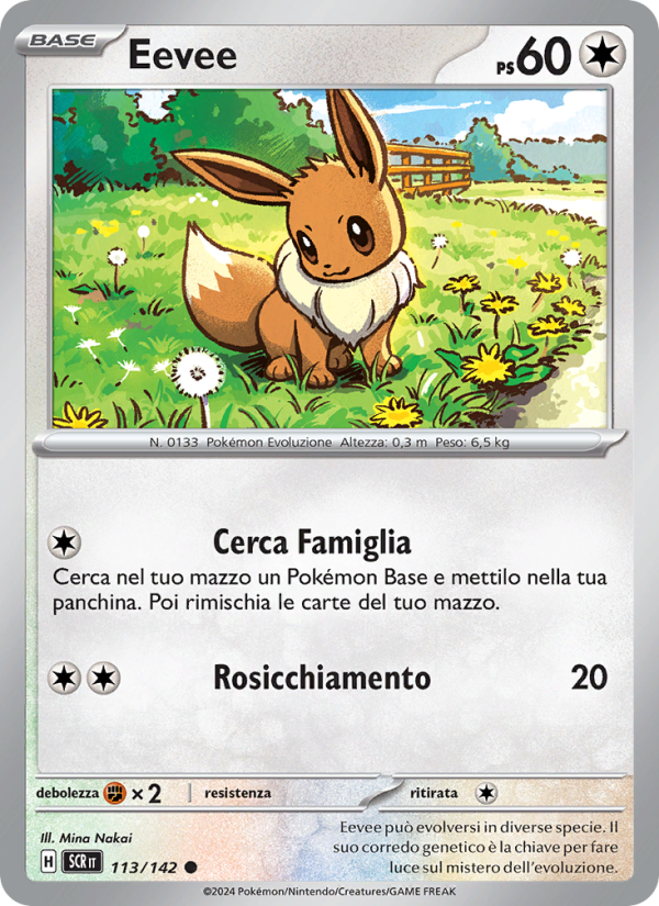 Eevee 113/175 — Corona Astrale (Italian Pokémon TCG card)