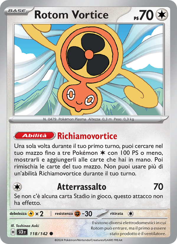 Rotom Vortice 118/175 — Corona Astrale (Italian Pokémon TCG card)