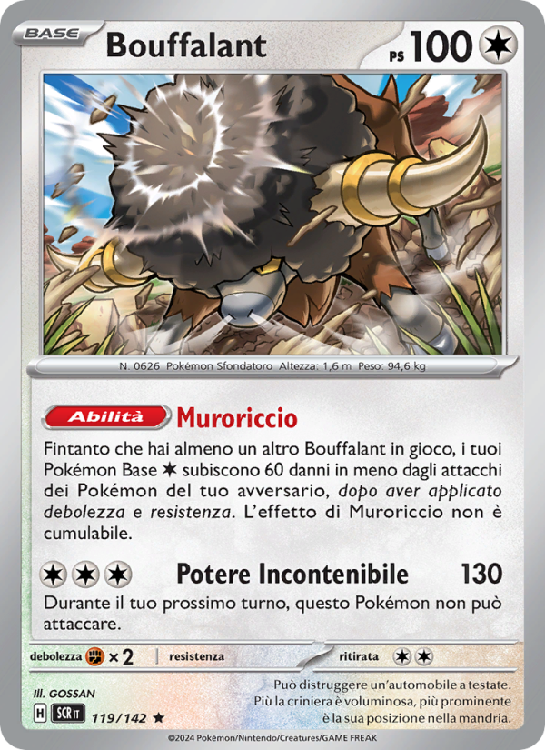 Bouffalant 119/175 — Corona Astrale (Italian Pokémon TCG card)