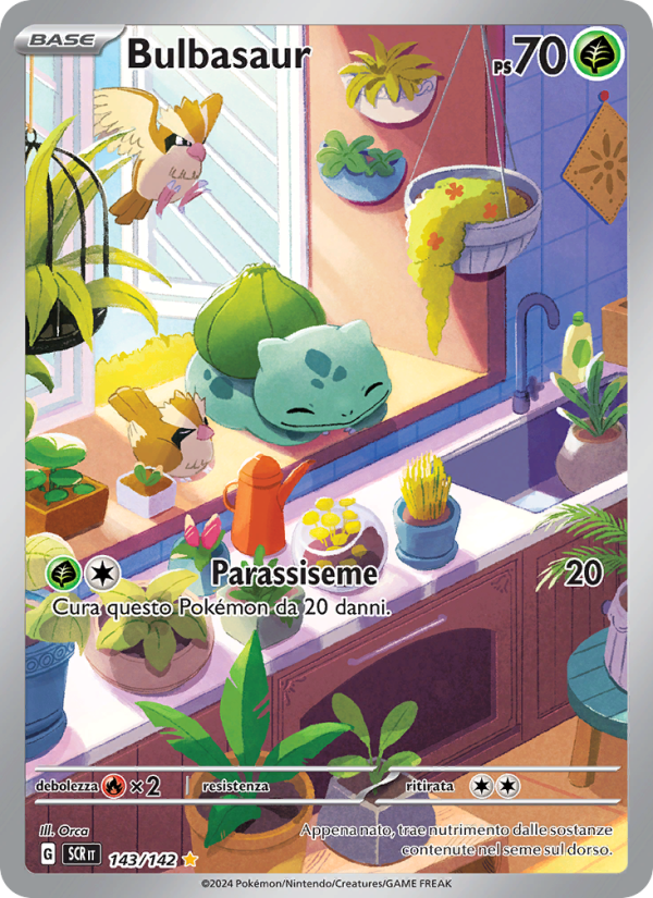 Bulbasaur 143/175 — Corona Astrale (Italian Pokémon TCG card)