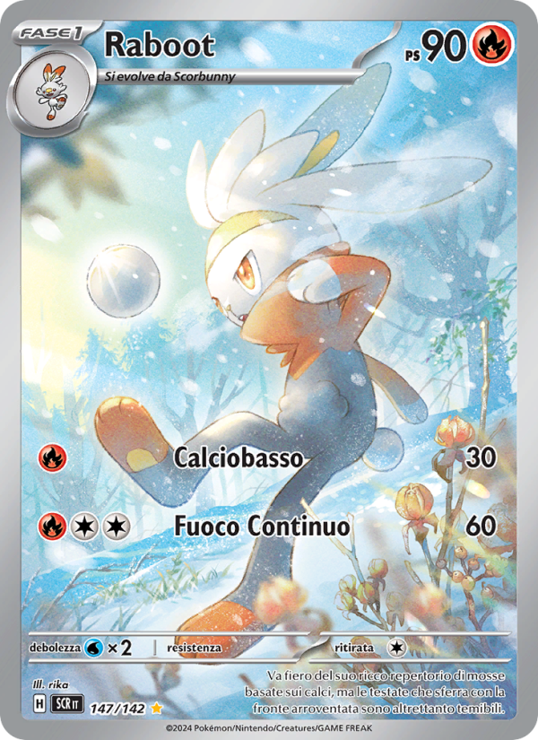 Raboot 147/175 — Corona Astrale (Italian Pokémon TCG card)