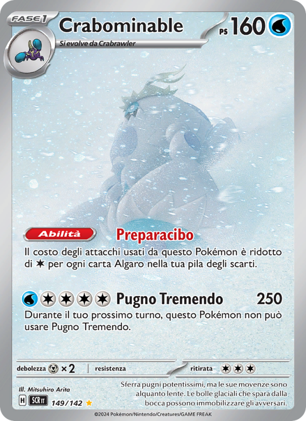 Crabominable 149/175 — Corona Astrale (Italian Pokémon TCG card)