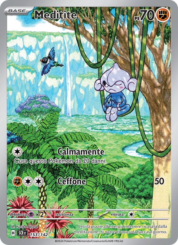 Meditite 153/175 — Corona Astrale (Italian Pokémon TCG card)