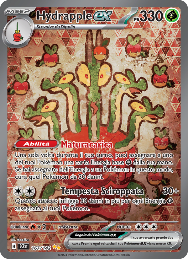 Hydrapple-ex 167/175 — Corona Astrale (Italian Pokémon TCG card)