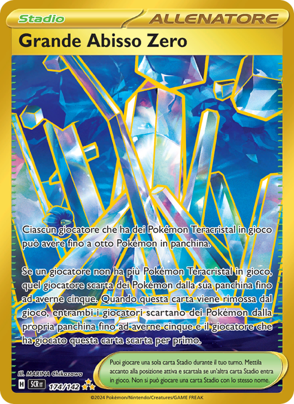 Grande Abisso Zero 174/175 — Corona Astrale (Italian Pokémon TCG card)