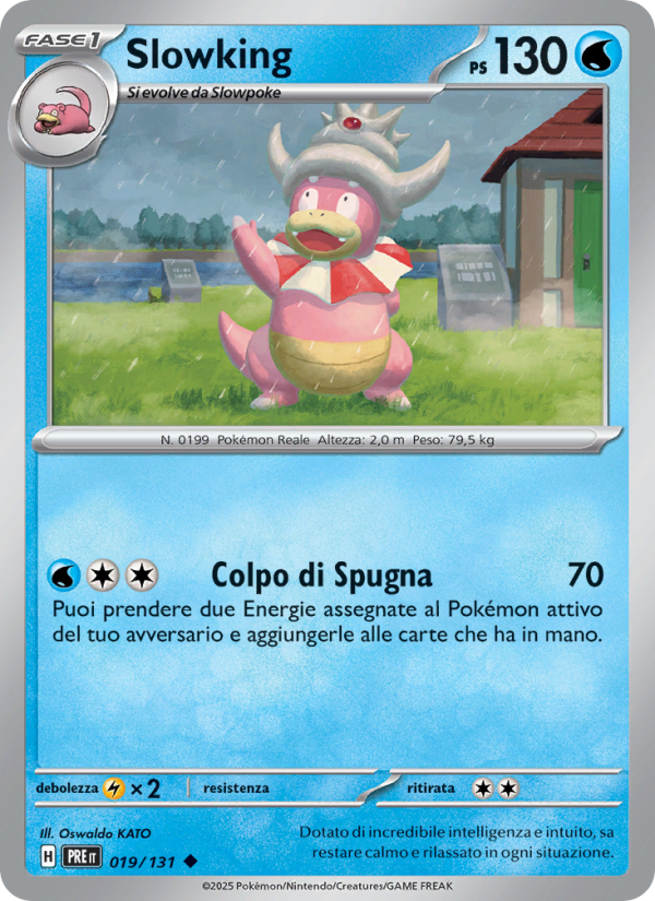 Slowking 019/180 — Evoluzioni Prismatiche (Italian Pokémon TCG card)