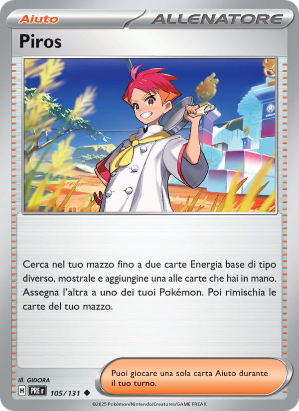 Piros 105/180 — Evoluzioni Prismatiche (Italian Pokémon TCG card)