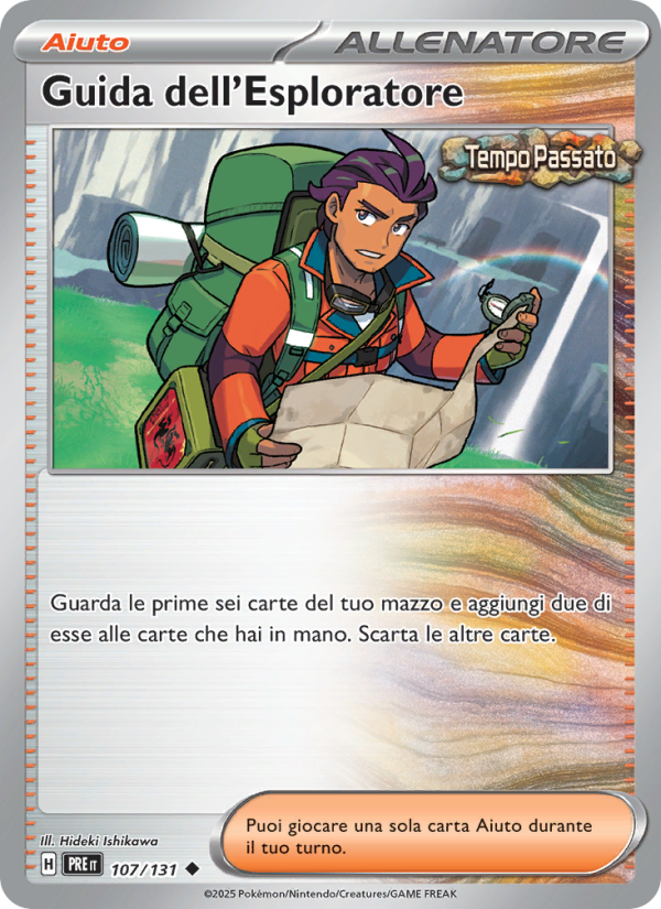 Guida dell'Esploratore 107/180 — Evoluzioni Prismatiche (Italian Pokémon TCG card)