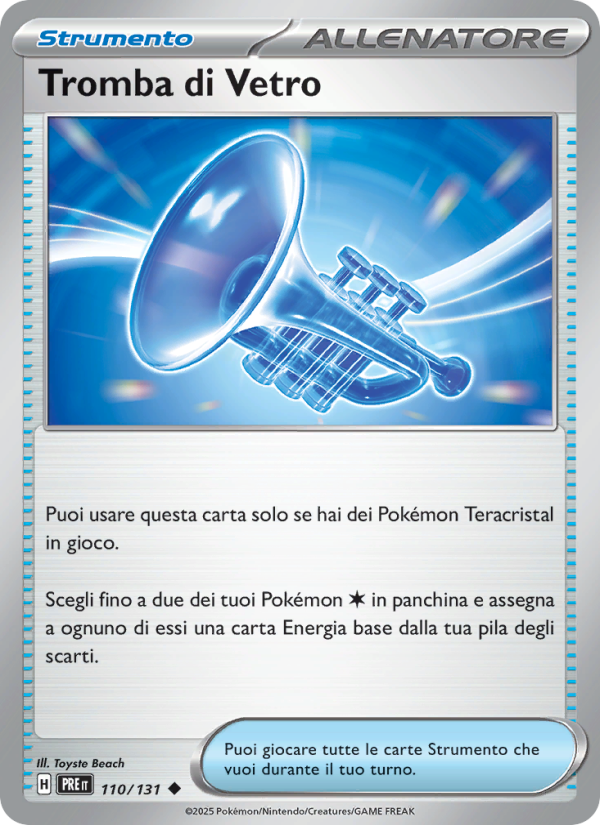 Tromba di Vetro 110/180 — Evoluzioni Prismatiche (Italian Pokémon TCG card)