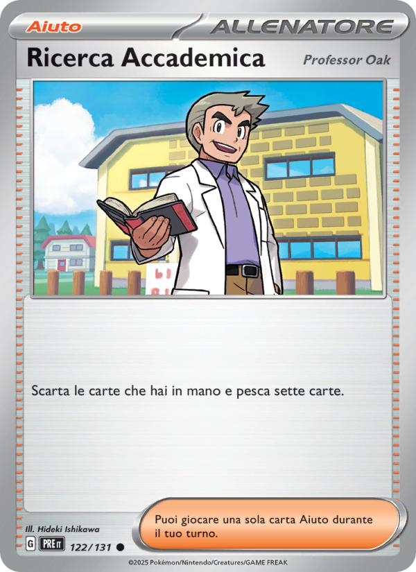 Ricerca Accademica 122/180 — Evoluzioni Prismatiche (Italian Pokémon TCG card)
