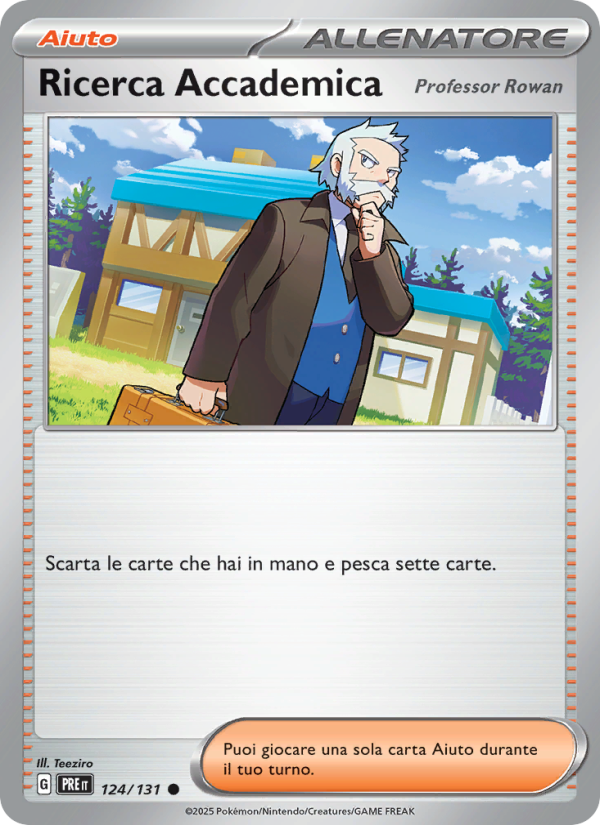 Ricerca Accademica 124/180 — Evoluzioni Prismatiche (Italian Pokémon TCG card)