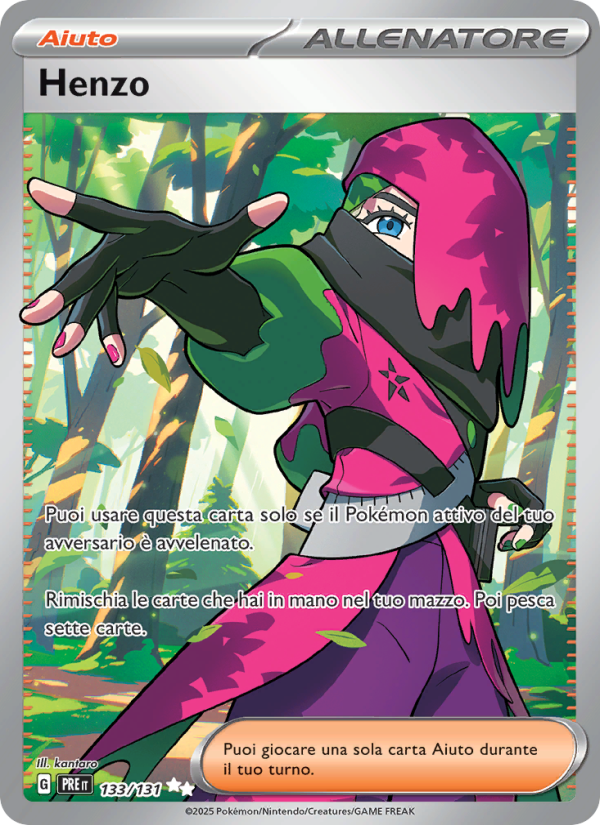 Henzo 133/180 — Evoluzioni Prismatiche (Italian Pokémon TCG card)