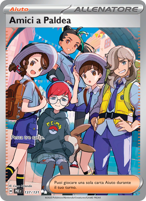 Amici a Paldea 137/180 — Evoluzioni Prismatiche (Italian Pokémon TCG card)