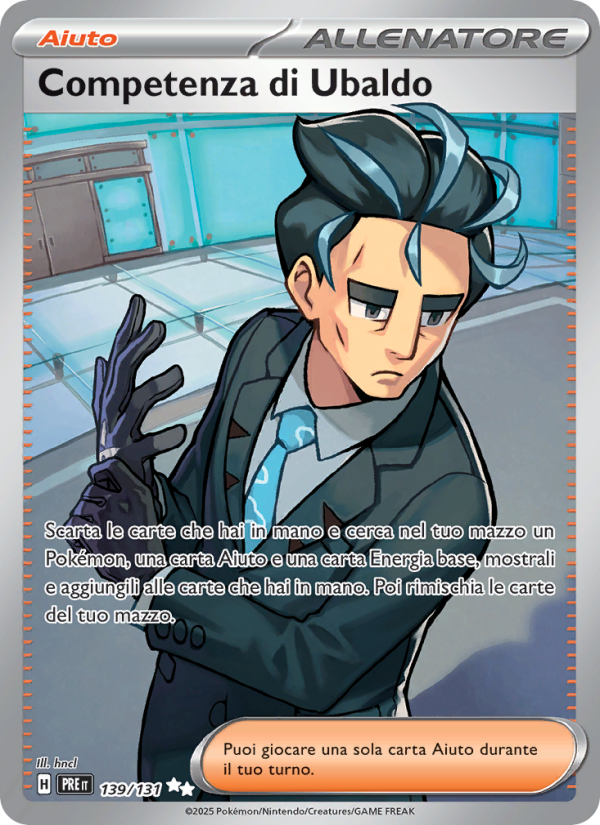 Competenza di Ubaldo 139/180 — Evoluzioni Prismatiche (Italian Pokémon TCG card)