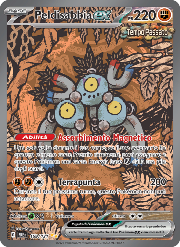Peldisabbia-ex 159/180 — Evoluzioni Prismatiche (Italian Pokémon TCG card)