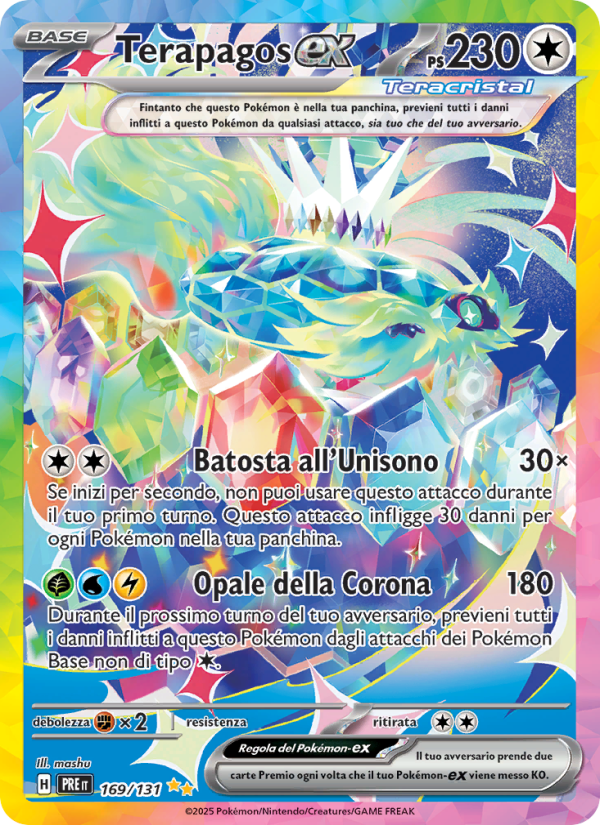 Terapagos-ex 169/180 — Evoluzioni Prismatiche (Italian Pokémon TCG card)