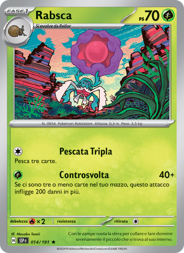 Rabsca 014/252 — Scintille Folgoranti (Italian Pokémon TCG card)