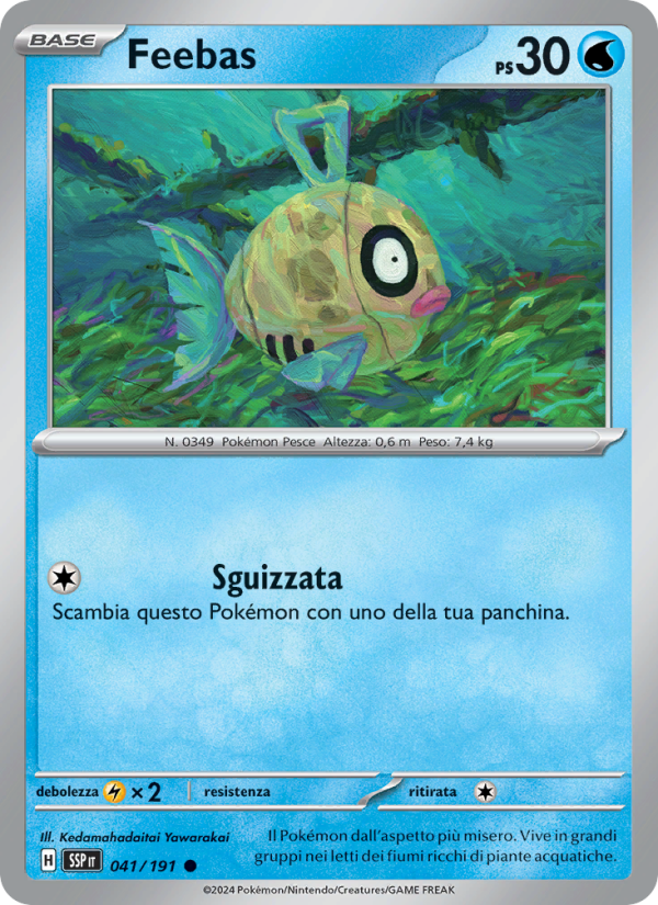 Feebas 041/252 — Scintille Folgoranti (Italian Pokémon TCG card)