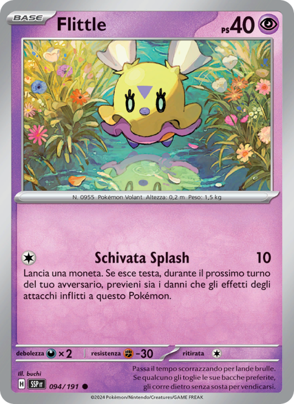 Flittle 094/252 — Scintille Folgoranti (Italian Pokémon TCG card)