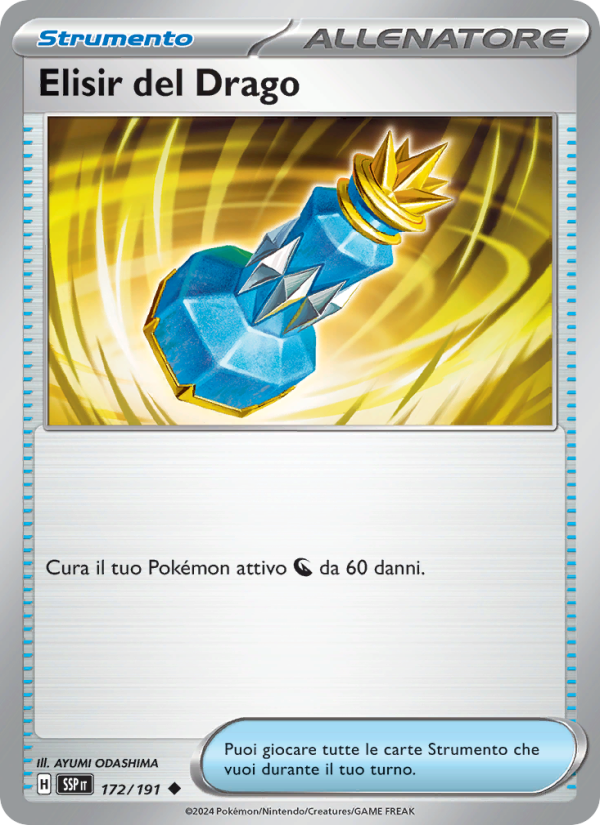 Elisir del Drago 172/252 — Scintille Folgoranti (Italian Pokémon TCG card)