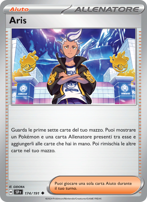 Aris 174/252 — Scintille Folgoranti (Italian Pokémon TCG card)